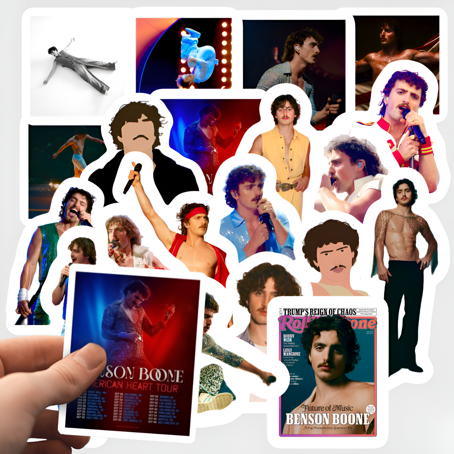 Benson Boone Stickers 20 Piece