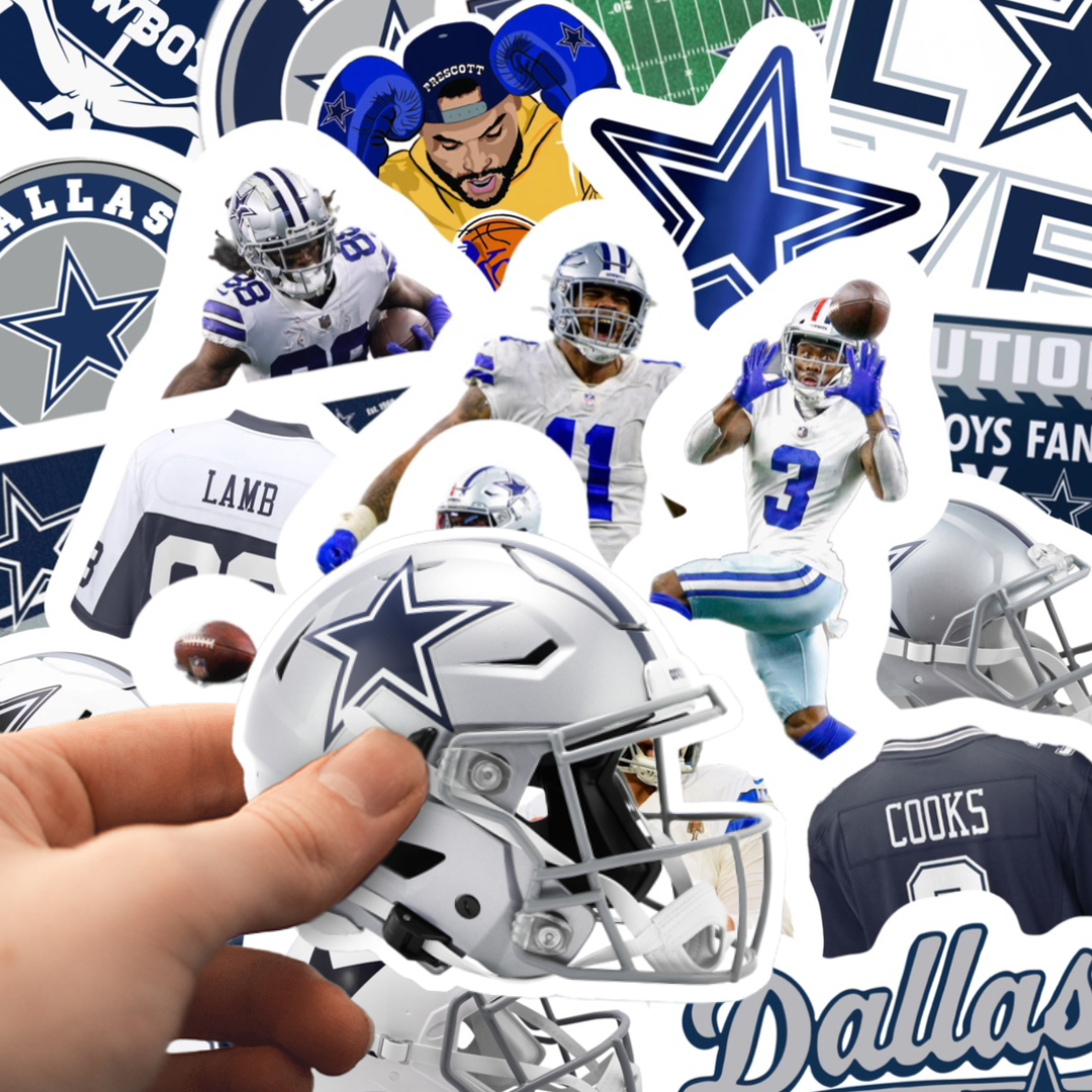 Dallas Cowboys Football Stickers 40 Piece