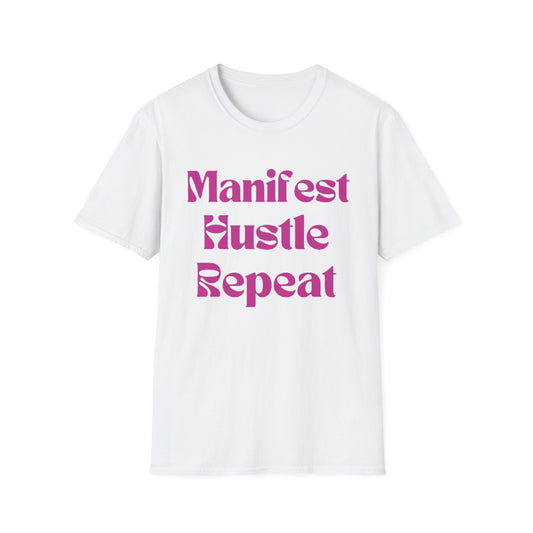 Manifest Hustle Repeat Shirt Black Boss Babe Shirt