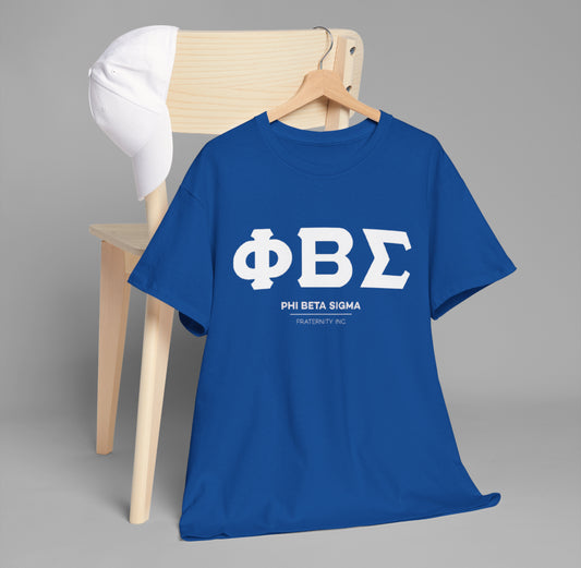 Phi Beta Sigma Fraternity T-Shirt Royal Blue and White Unisex Sizes S-5XL Greek Life Apparel