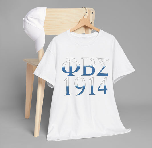 Phi Beta Sigma Fraternity T-Shirt Royal Blue and White Unisex Sizes S-5XL Greek Life Apparel
