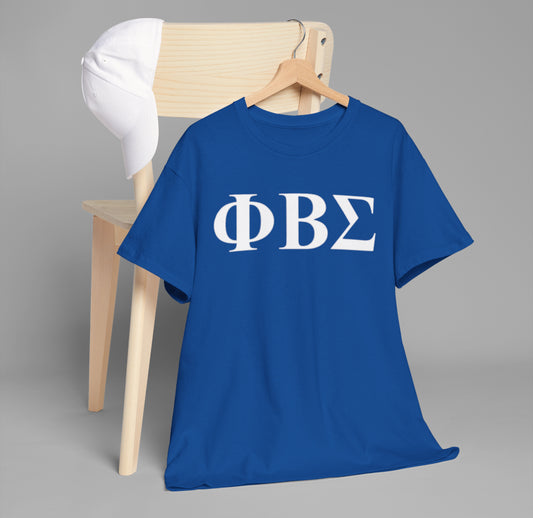 Phi Beta Sigma Fraternity T-Shirt Royal Blue and White Unisex Sizes S-5XL Greek Life Apparel