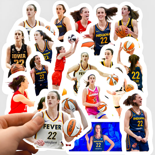 Caitlin Clark Stickers 20 Piece
