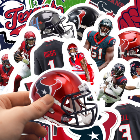 Houston Texans Football Stickers 40 Piece