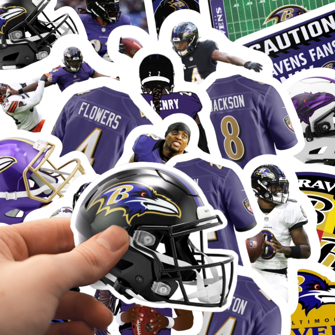 Baltimore Ravens Football Stickers 40 Piece