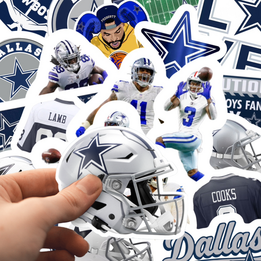 Dallas Cowboys Football Stickers 40 Piece